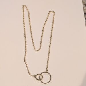 Gorjana Gold Necklace with Interlocking Circles